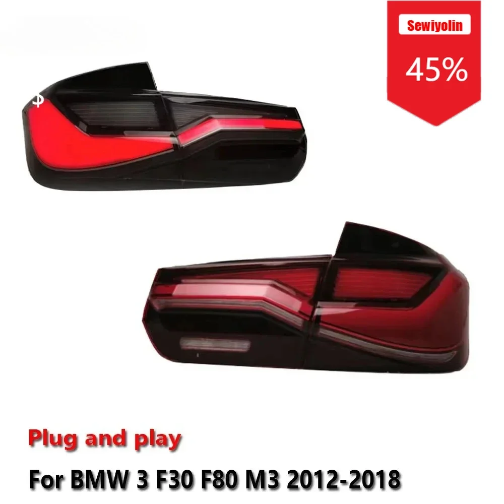 

Sewiyolin автомобильный светодиодный задний фонарь аксессуары для BMW F30 F35 2013-2018 авто задний противотуманный фонарь DRL тормозной указатель поворота Plug and Play