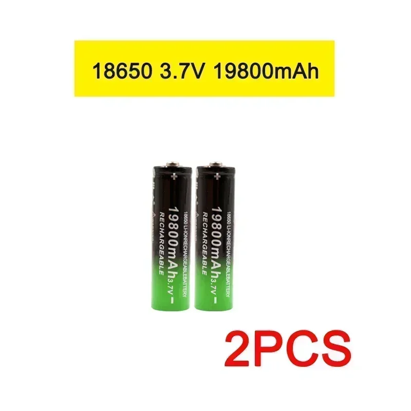 18650 Battery High Quality 19800mAh 3.7V 18650 Li-ion batteries Rechargeable Battery For Flashlight Torch + Free shipping