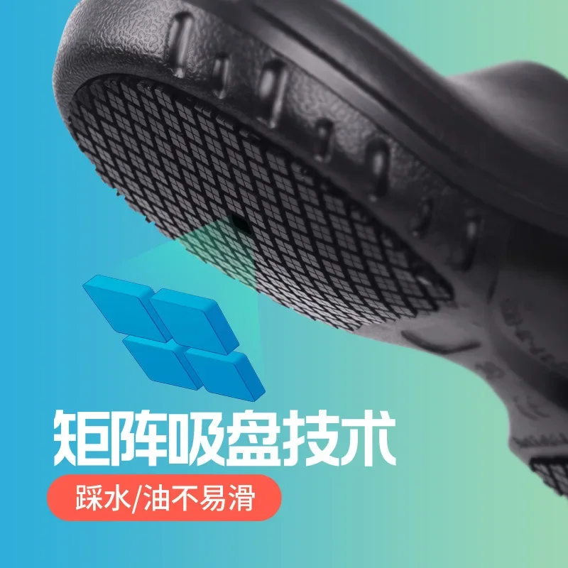 DurableChef Shoes Non-slip Waterproof And Oil-proof Men's And Women's Hotel Kitchens Professional Work Lightweight And Comfortab