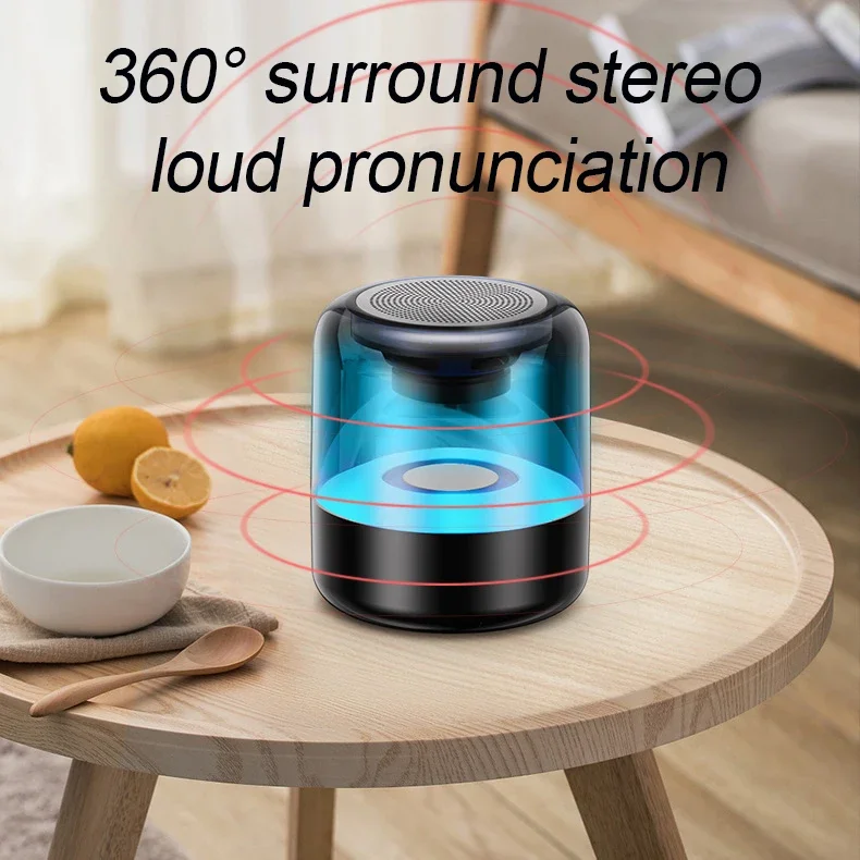 Professional Blue Tooth Speaker Z5 Glazed Colorful Lights Audio Card Wireless Creative Gift Small Audio Art  Subwoofers Flip6 fa