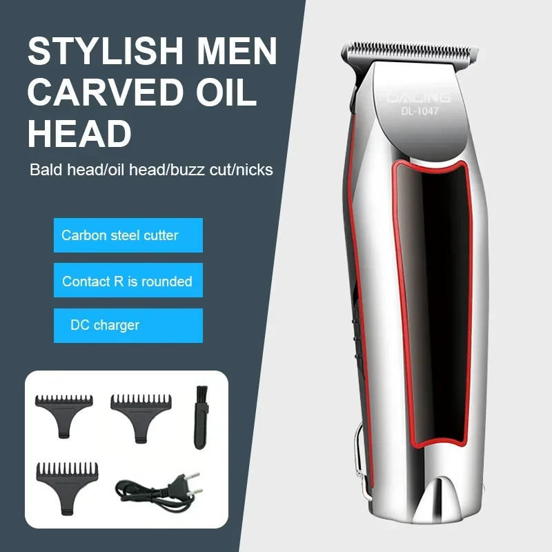 DALING DL-1047 Portable Rechargeable Electric Hair Clipper Professional Men's Cordless Electric Hair Clipper