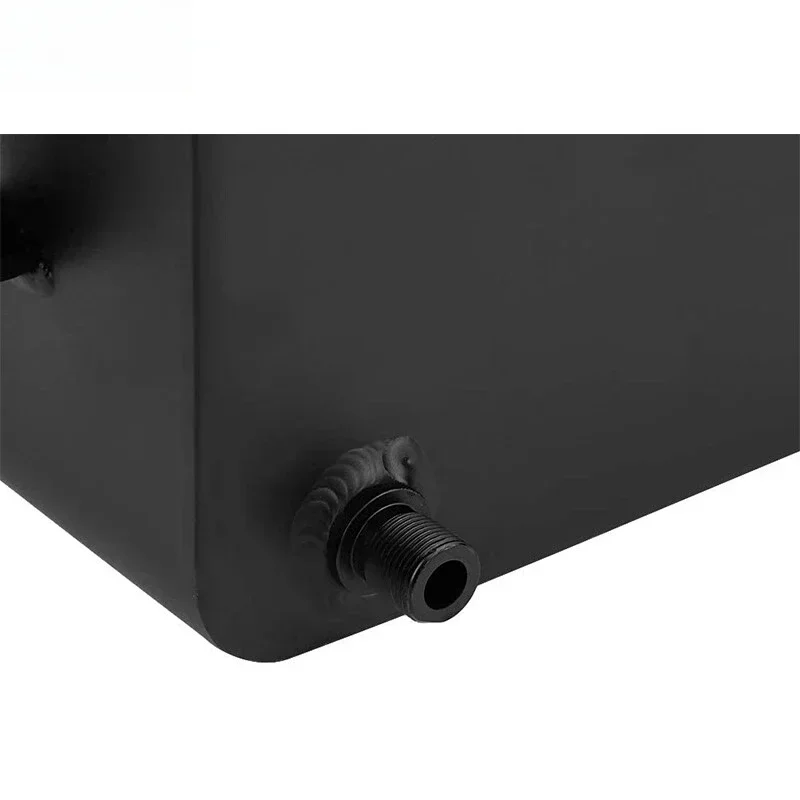 Универсальный 2,5 л алюминиевый сплав водяной радиатор охлаждающей жидкости перелив резервуар для восстановления универсальный расширительный черный серебристый WB-1002