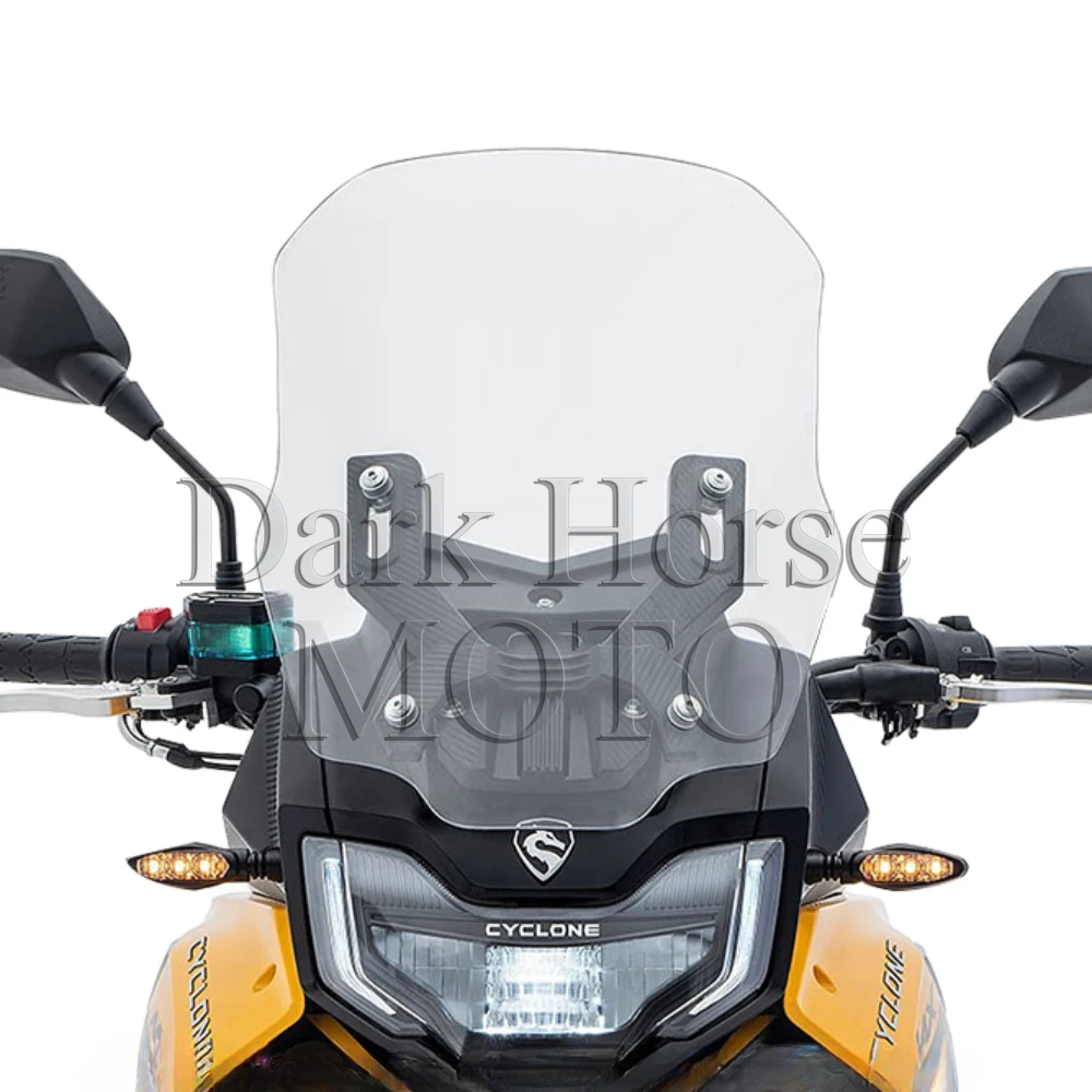 

Windscreen Windshield With Front Mask Panel Modified Motorcycle Accessories FOR ZONGSHEN CYCLONE RX401 RX-401