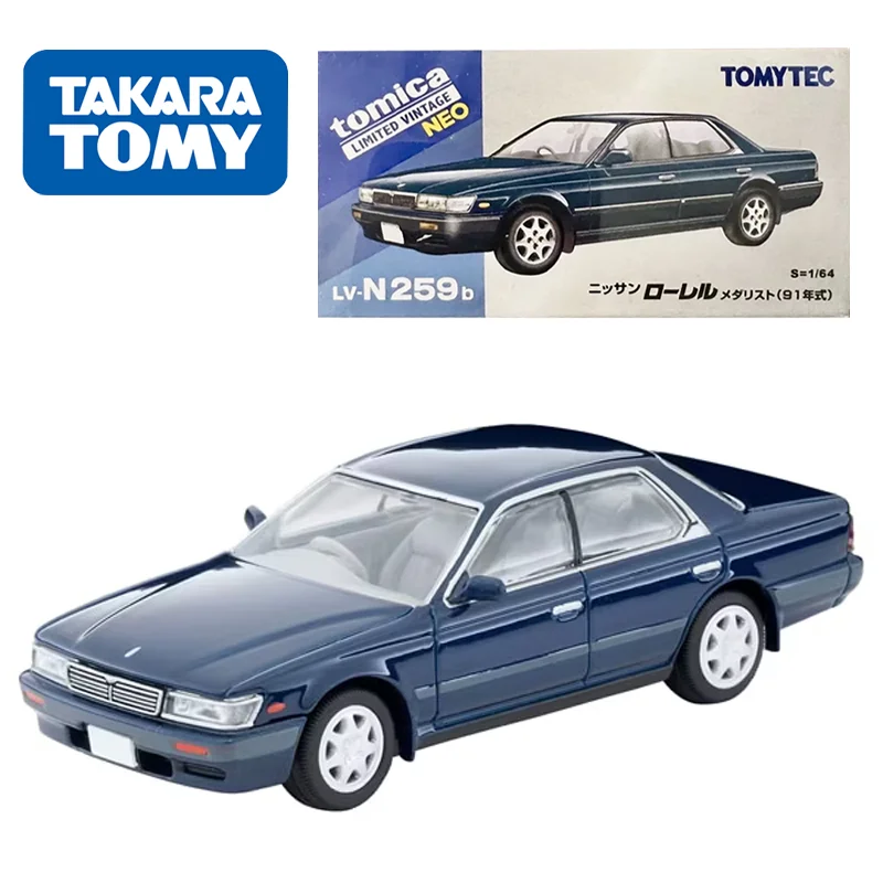 

TAKARA TOMY TOMYTEC 1/64 TLV-N259b Nissan Laurel Blue Crown Alloy Toy Motor Diecast Metal Model Gifts