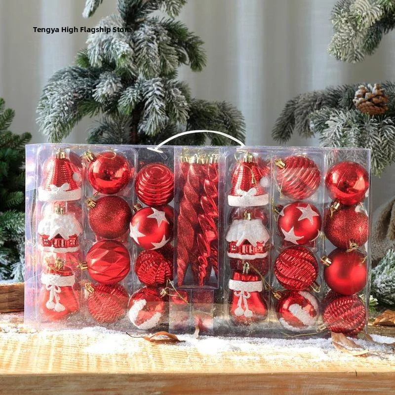 

Christmas Decorative Electroplated Balls Irregular Shape Christmas Tree Ornaments Festive Accessories Multiple Packaged