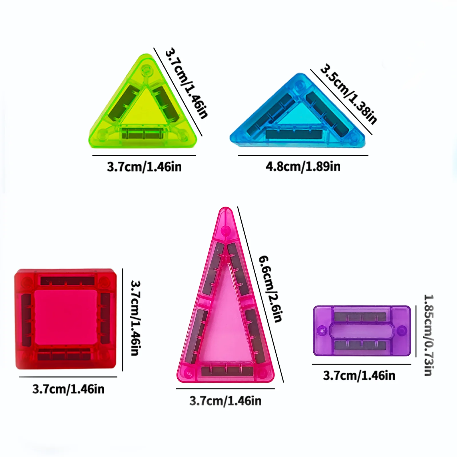 鉄箱付きクリスマスミニ磁気ビルディングブロックおもちゃ、子供用ポータブル旅行おもちゃ、誕生日/クリスマス/新年ギフトおもちゃ