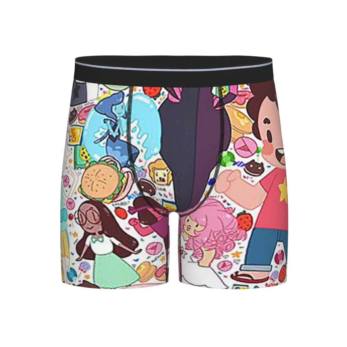 

Длинные трусы-боксеры, шорты, трусики с рисунком Вселенной Стивена, мужское дышащее нижнее белье для мужчин, подарки бойфренду