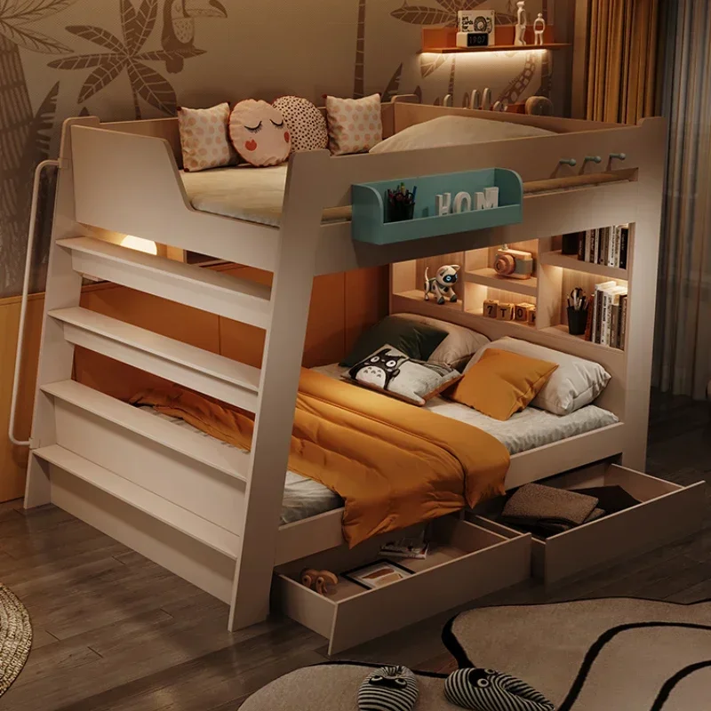 Luxury Childrens Bunk Bed Support Nordic Living Room Frame Bunk Bed Modern Kids Cama Montessoriana Infantil Bedroom Furniture