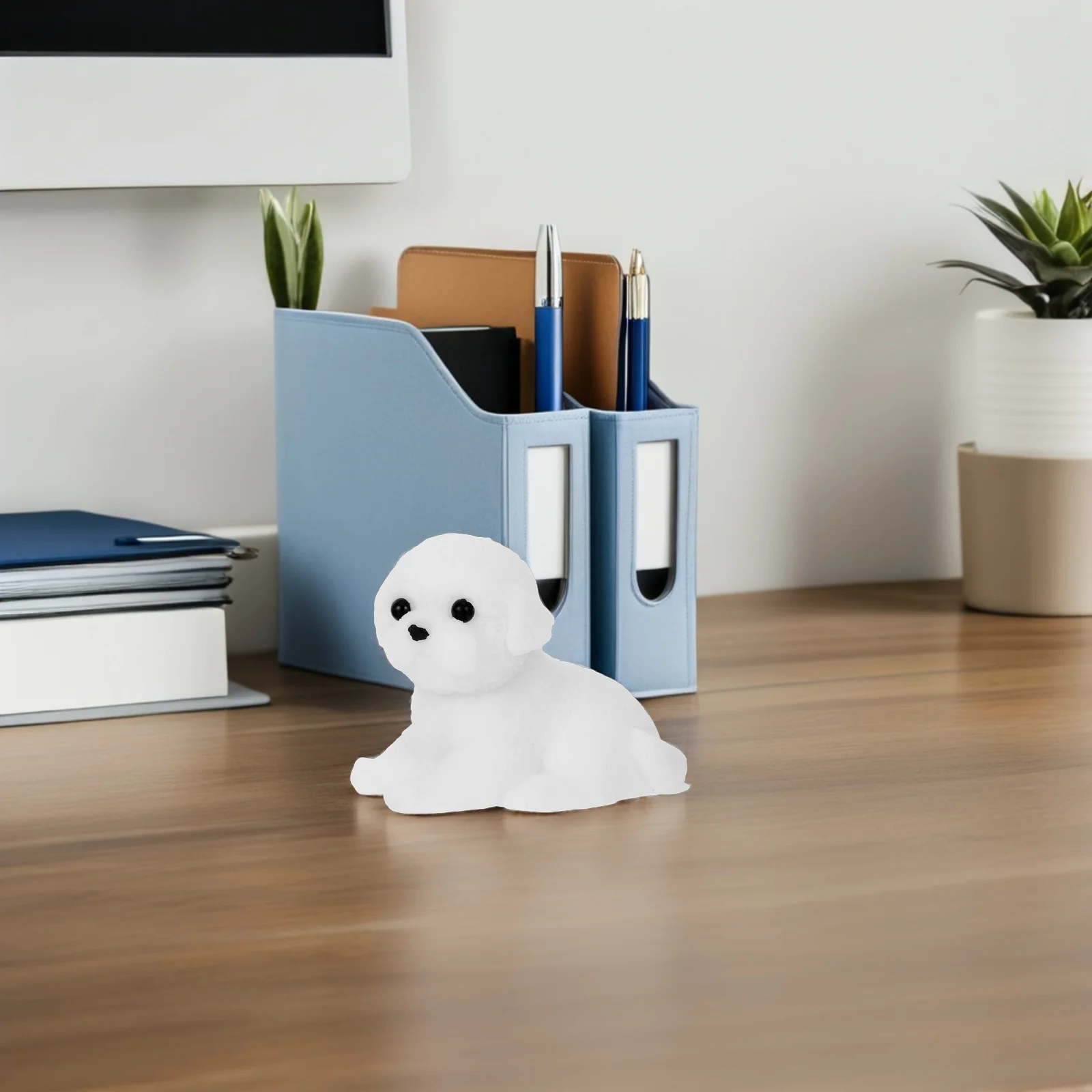 

Puppy Toys Simulation Decompression Cute Pinch Small Dog Squeeze White Spring Plaything Child