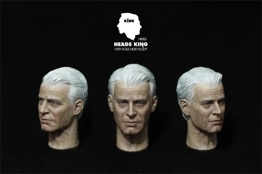 1/6 Headplay HK002 Man Elderly Gray Hair Male Head Sculpt Carving Toys Model For 12