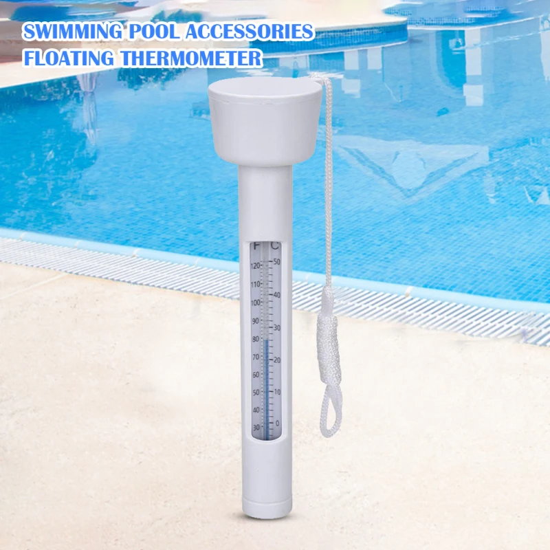 1/2pcs Swimming Pool Floating Thermometer Fish Ponds Water Temperature Measuring Tool Hot Tub Spa Aquarium Pool Accessories