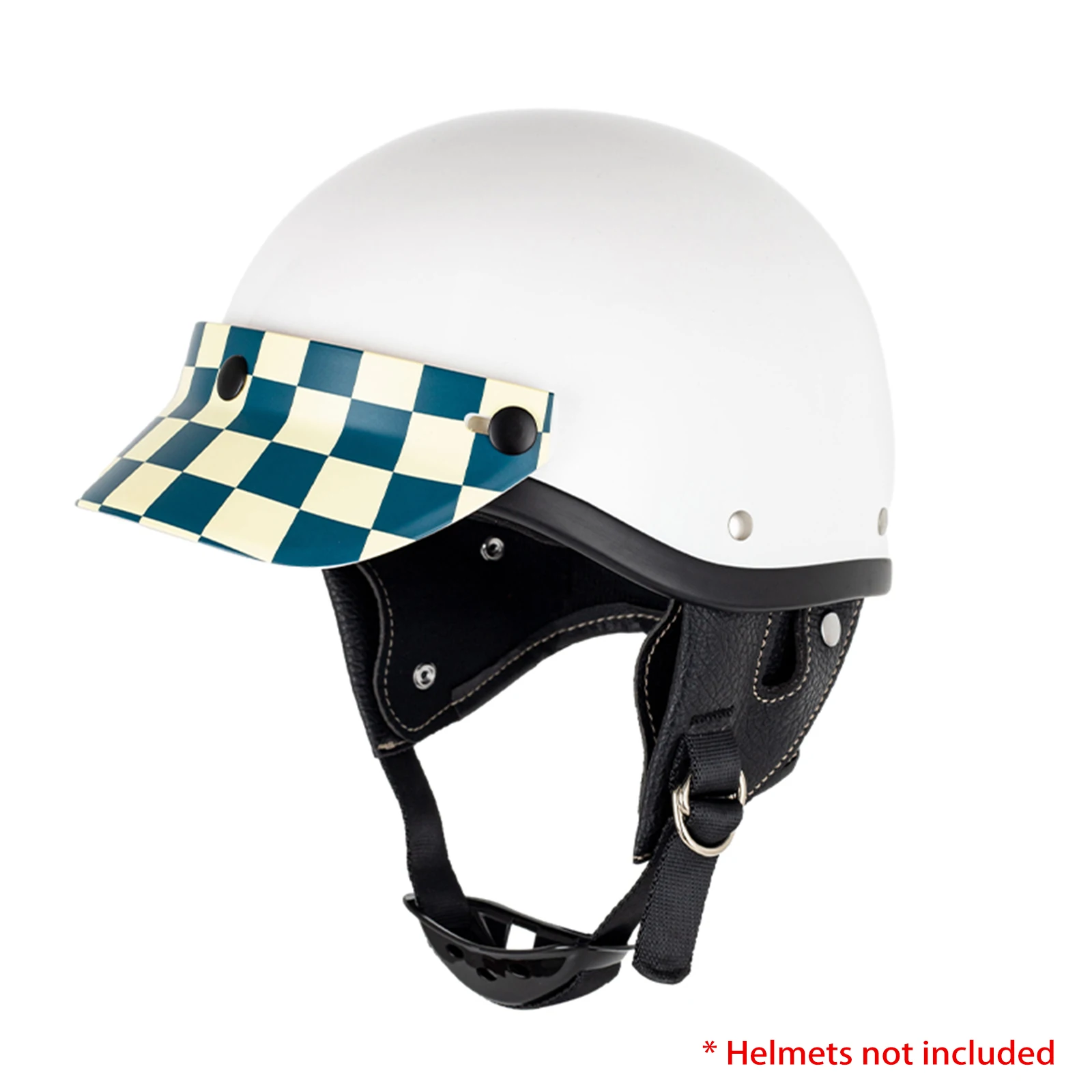 Afbeelding 7: Motorhelm Vizier Motorfiets Helm Schild 3/4 Open Anti-Zon