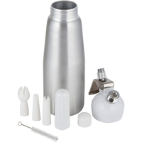 500ML Cream Dispenser Whipped Whipper Artisan Cream Whipper with Decorating Nozzles Made of Aluminum Barware