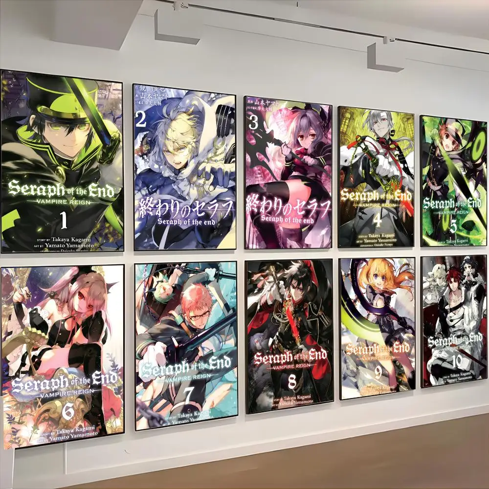 manga darkfantasy Seraph Of The End Poster Classic Home Interior Artwork & Stylish Room Decoration