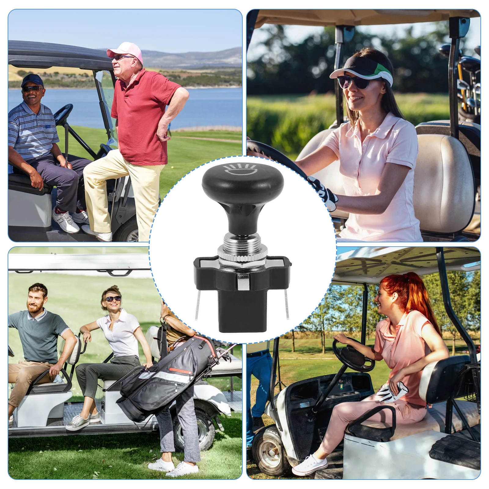 Golf Cart Headlight Switch Replacement Easy Install Durable Longevity Versatile Option Multiple Models Headlight Switch