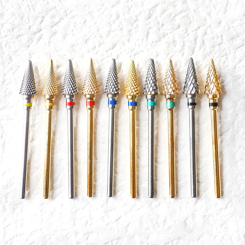 Ausverkauf! Nagelbohrer-Bits aus Hartmetall, großer Kegel, elektrischer Fräser, Gel-Poliermittel-Entferner, Schleifwerkzeuge, DIY-Zubehör und -Zubehör. – Detail 3