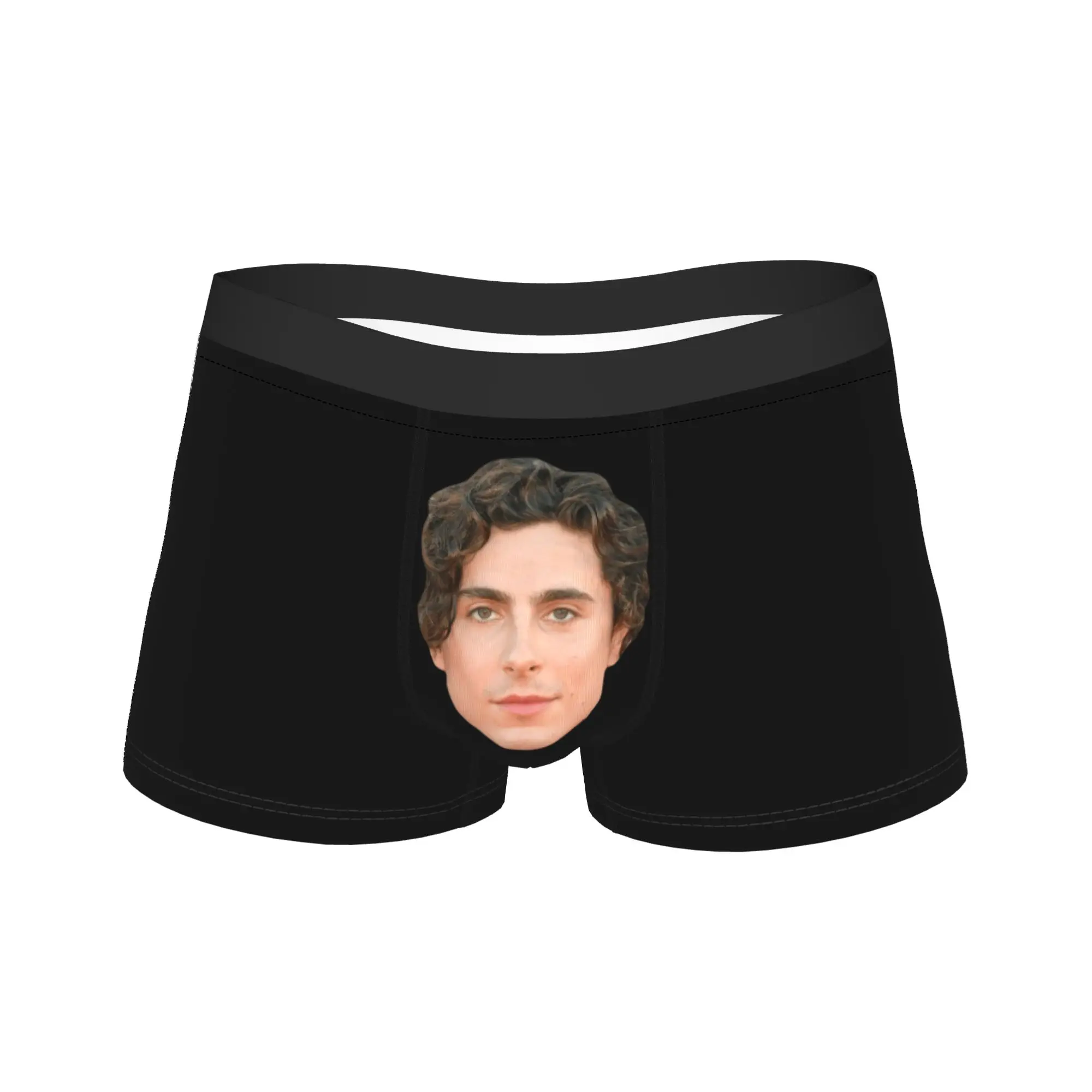 

Men Timothee Chalamet Long Underwear Novelty Boxer Briefs Shorts Panties Male Polyester Underpants M-XXL