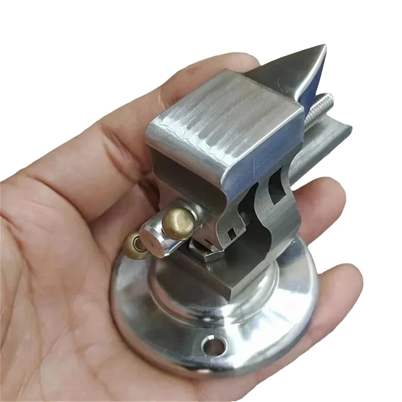 

Мини-настольные тиски из нержавеющей стали 304 с наковальней, 1-дюймовые регулируемые настольные тиски с основанием, инструменты для ремонта часов ручной работы своими руками