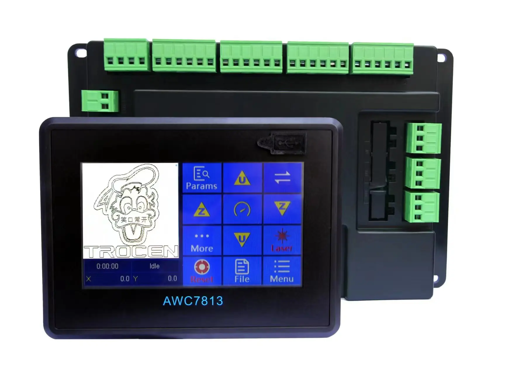 

Лазерный контроллер AWC7813 Co2, система управления DSP, лазерное управление своими руками