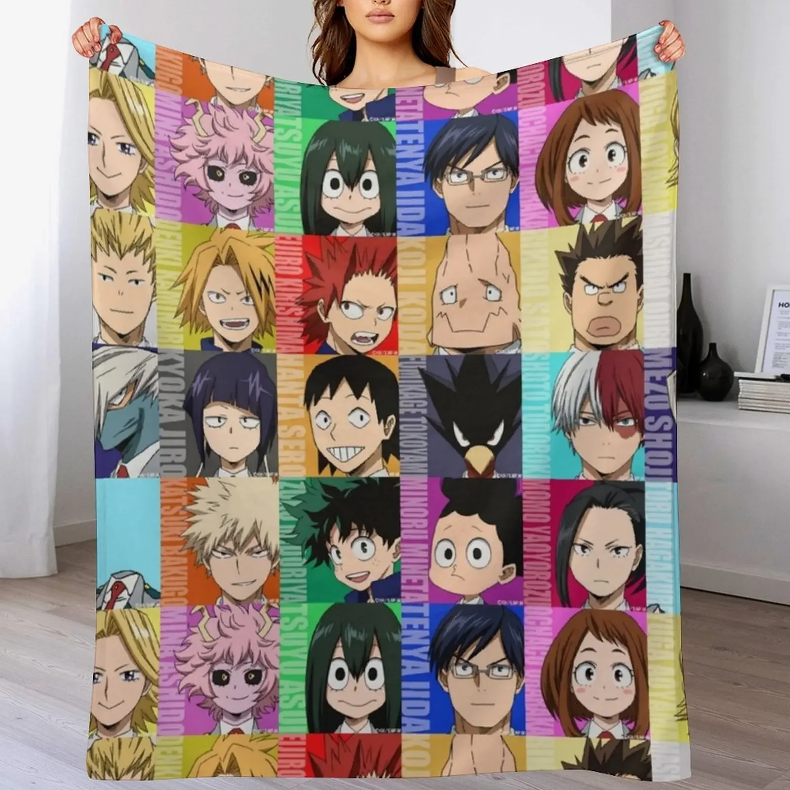 Class 1-A Throw Blanket All Season Lightweight Soft Blanket for Bed