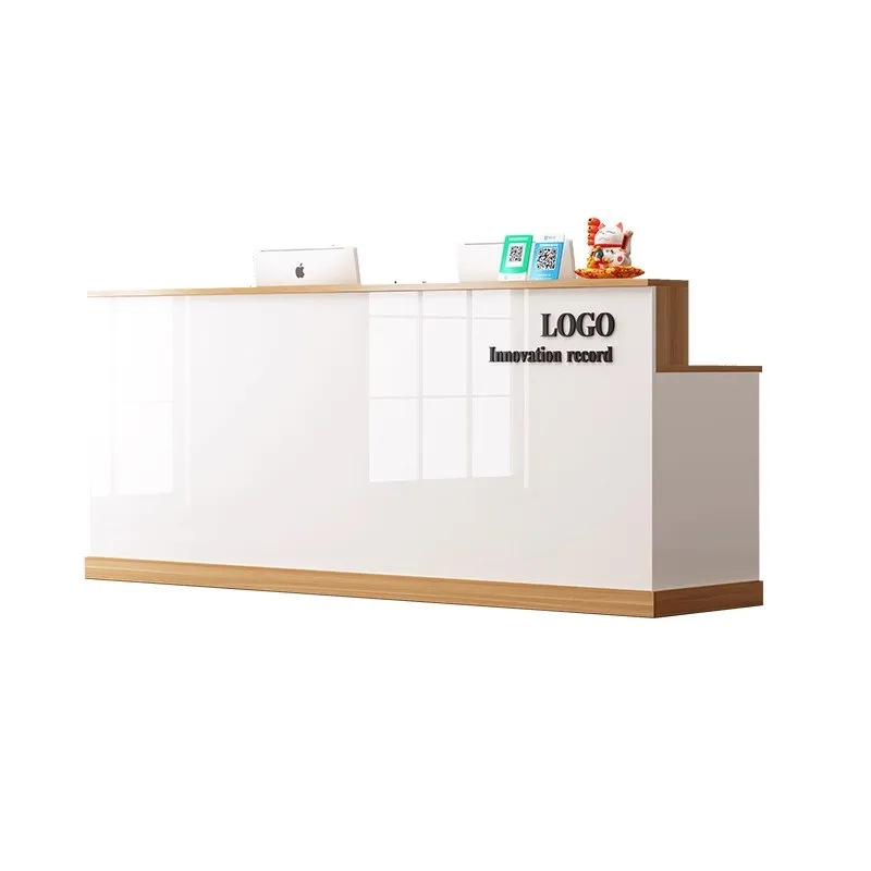 

Storage Luxury Reception Desks Wood Cheap Design Modern White Reception Desks Drawer Classic Empfangs Tresen Office Furniture