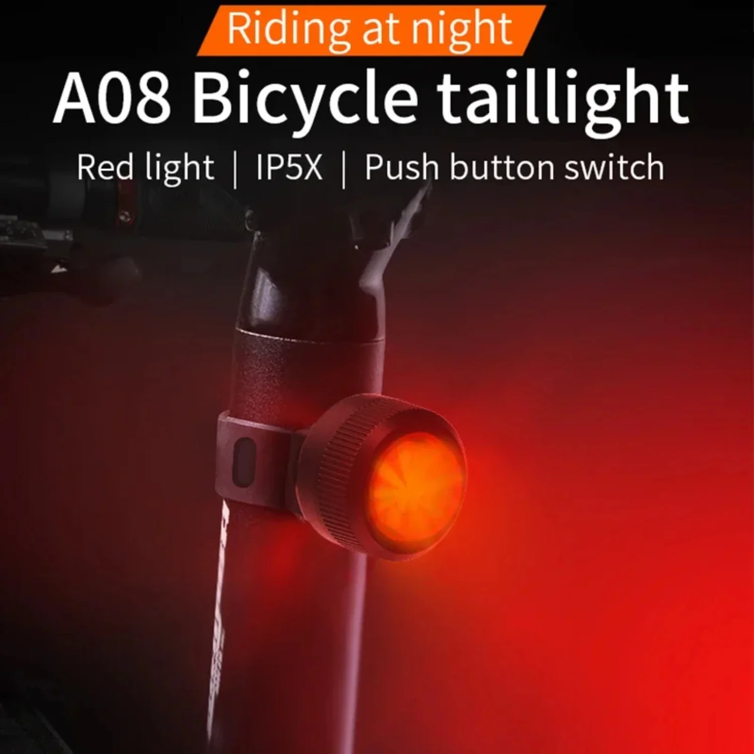 Bicycle Rear Light Portable Mini IPX4 Waterproof Bike Light  MTB Cycling Bike Tail Lights 4 Models Cycling Taillights