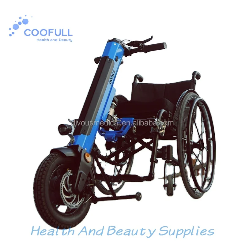 Coofull Wheelchair Attachment Handcycle Conversion  Wheelchair Handbike Tractor for Handicapped  Disability Outdoor Fast