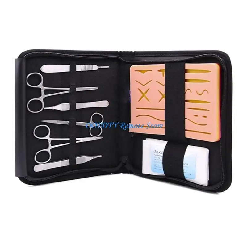 Soft Silicone And Strong Metal Suture Practice Training Equipment Set For Comprehensive Medicals Practice And Durability