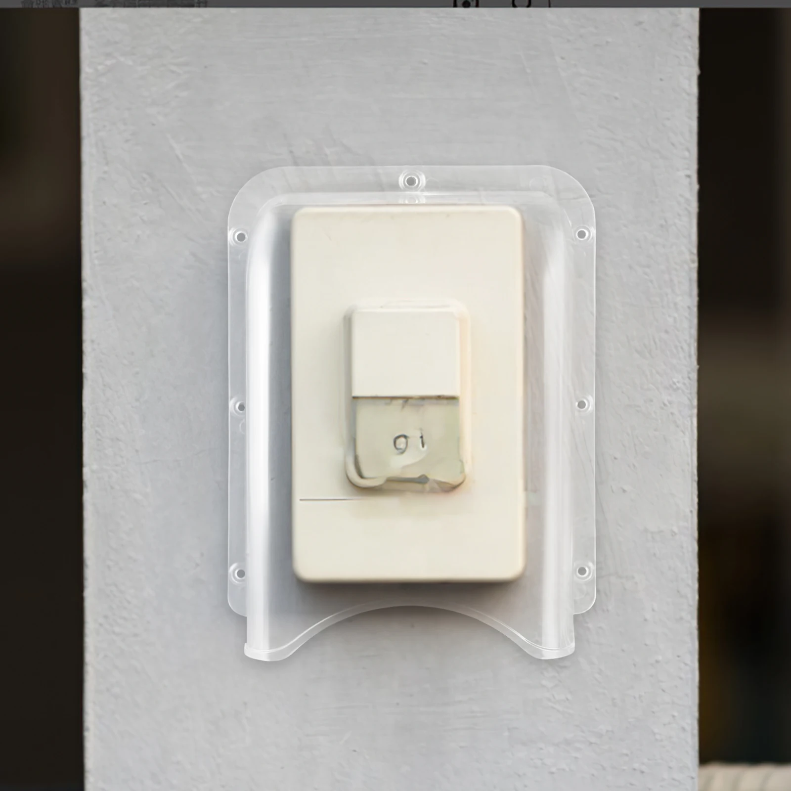 

Water-Resistant Doorbell Cover Acrylic Rainproof Protector For Home Security Outdoor Use Durable Lightweight Attendance Machine