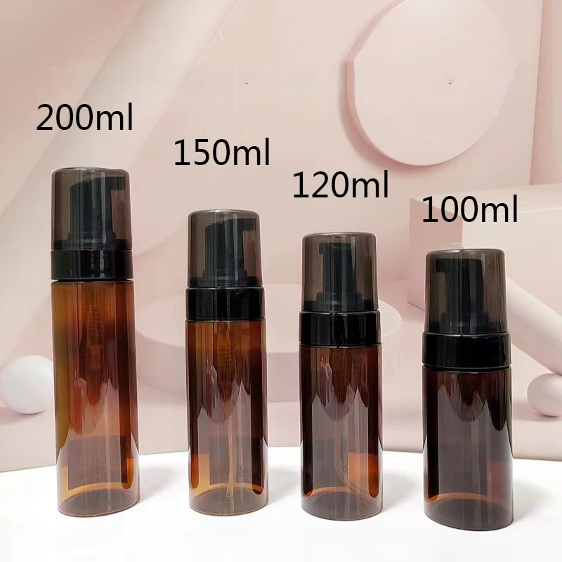 

10pcs Foaming Pump Bottle 100ml Facial Cleanser Portable Plastic Foam Bottles Refillable Lotion Shampoo Dispenser