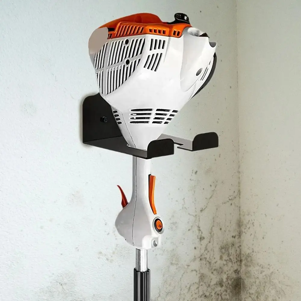 1Pcs Wall Mounted Weed Whackers Holder Heavy-Duty Adjustable Garden Tool Holder Save Space Iron Hedge Garden Tool