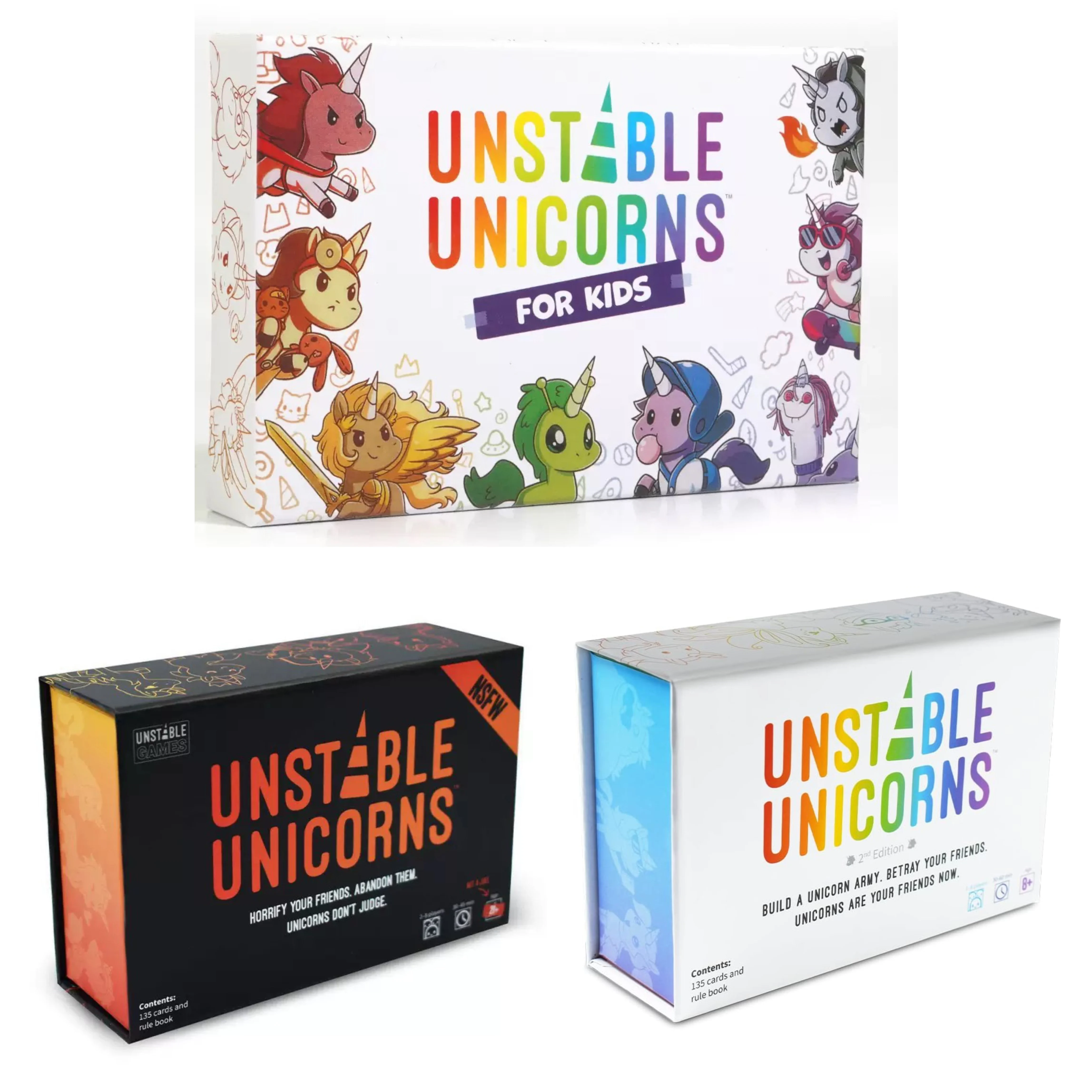 

UNICORNS BOARD CARD Game Семейные развлечения Картчатые игры Многопользовательские интерактивные игры Настольные игры для вечеринок