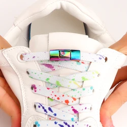 Colorful Press Lock Shoe Laces Without Ties Elastic Sports Shoelaces For Kids And Adults No Tie Shoelace Accessories 18 Colors