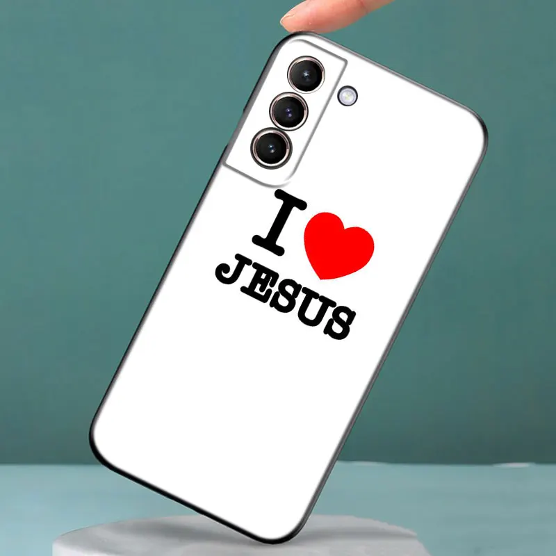 Bible Jesus Christ Christian Silicone Phone Case For Samsung Galaxy S22 Pro S21 S20 FE Ultra S10 Lite S8 S9 S10E S10 Plus Cover