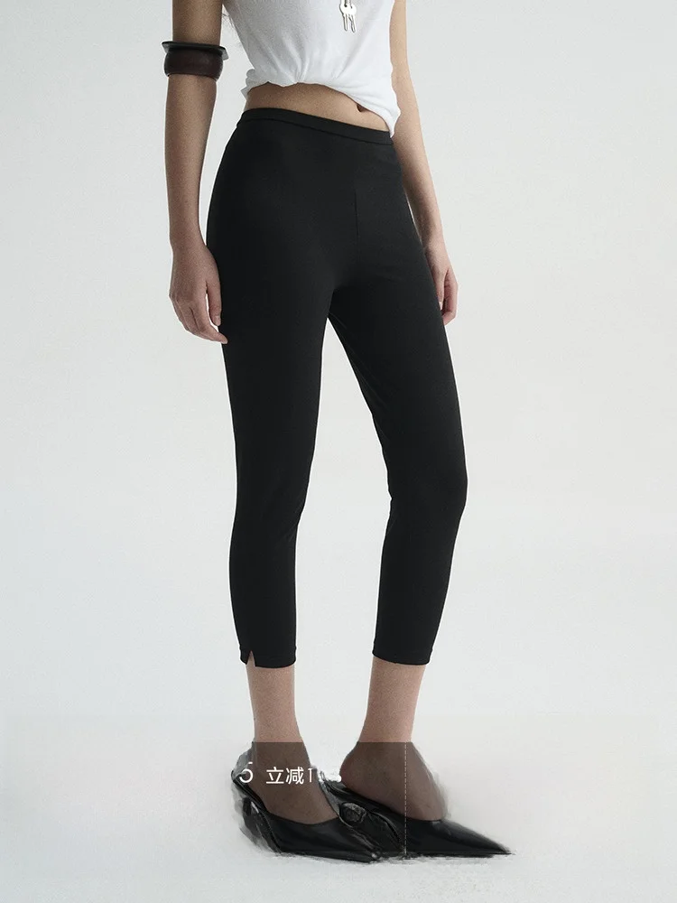 

Брюки-капри Ayuko, эластичные, стрейчевые, длиной семь четвертей, повседневные, универсальные, с высокой талией, леггинсы для женщин