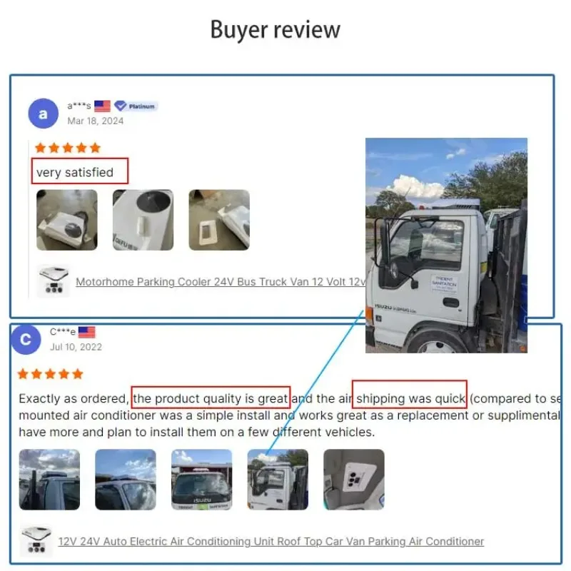 التلقائي AC على السطح الجمعية 12 فولت تيار مستمر 24 فولت وقوف السيارات مكيف الهواء برودة لشاحنة فان #5