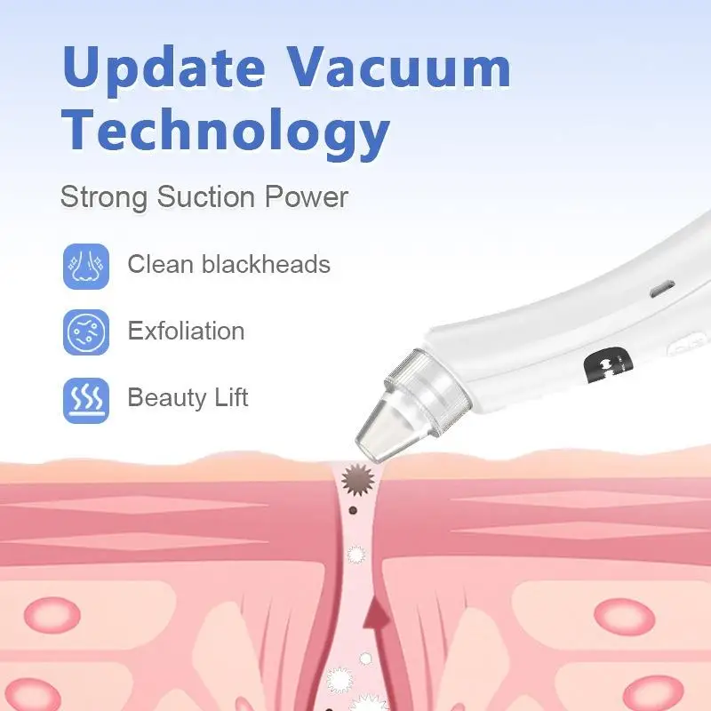 New Electric Blackhead Remover Vacuum  Cleaner Black Spots Removal Facial Deep Cleansing Pore Cleaner Machine Skin Care Tools