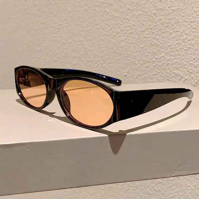 Luxury Brand Designer Vintage Oval Sunglasses Women For Men 2024 Sun Glasses Trendy Punk Popular Sexy Ladies Outdoor Eyeglasses