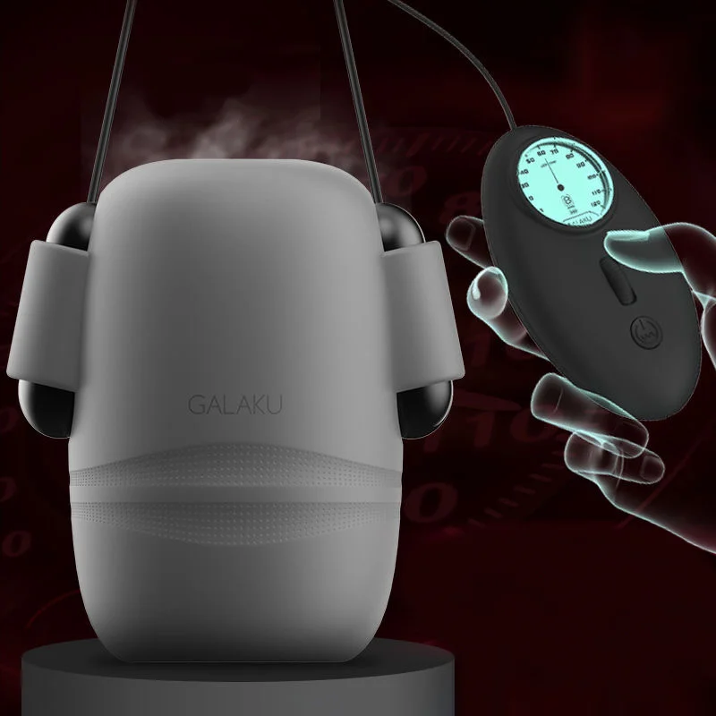 8 engranajes Sensor pene entrenador retrasar la eyaculación masturbador masculino taza doble amor huevo vibrador glande entrenador pene manga juguetes sexuales