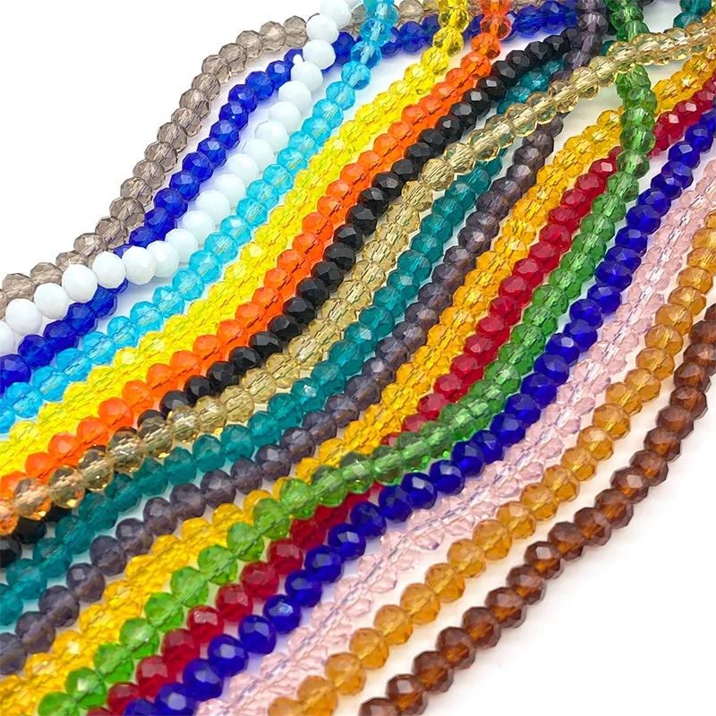 

Flat Glass Beads Multi-Size (2/3/4/6/8mm) - Premium Crystal Beads for Bracelets, Earrings, Hair Accessories | Wholesale Bulk