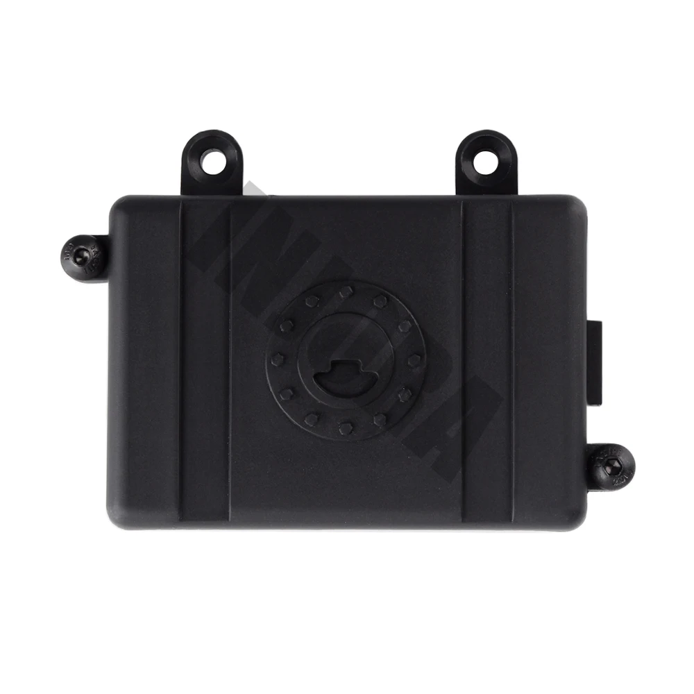 INJORA Black Plastic RC Car Radio Receiver Box for 1/10 Axial SCX10 D90 D110 RC Crawler Car