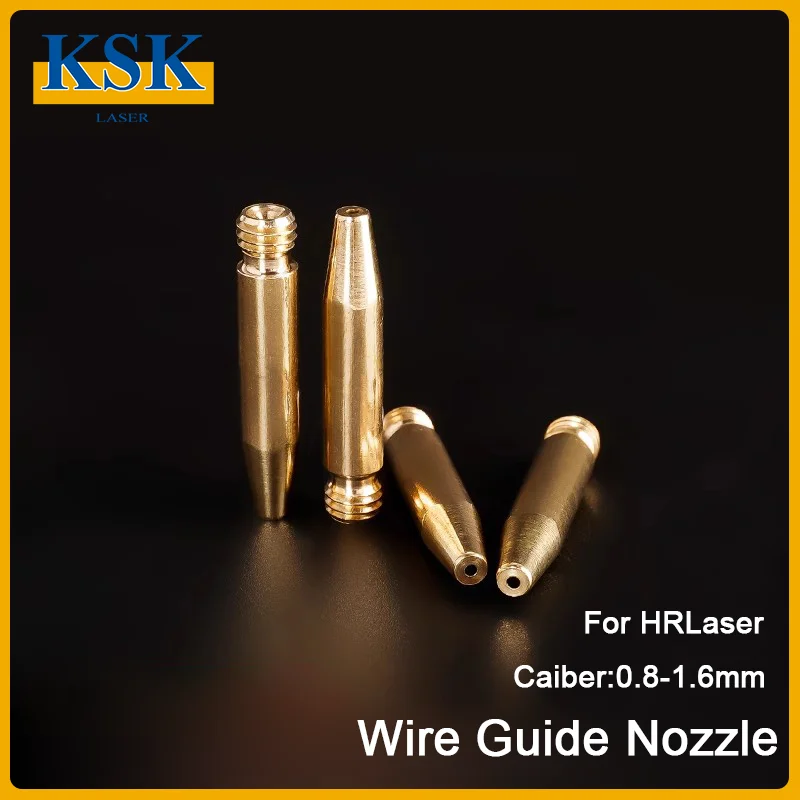 10Pcs HR Laser Welding Wire Guide Nozzle H31.5 M6 0.8-1.6mm WSX Weld Wire Feeder Nozzle For HuanRi K1M A2M A1MD50 A1SE40 X1