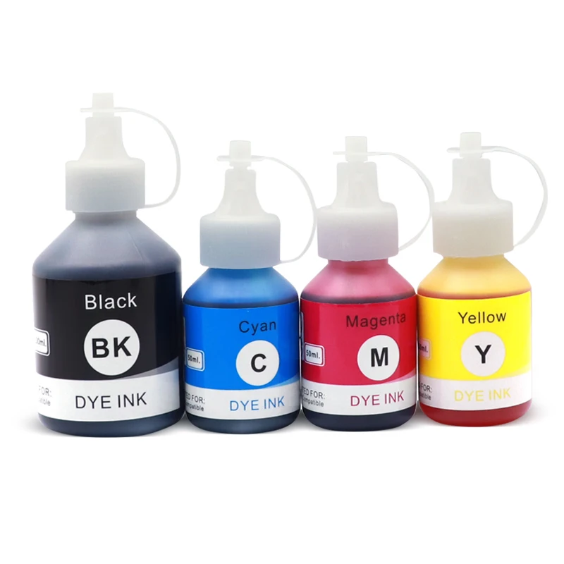 4Colors/Set Refilled Dye Ink Kit Compatible for Brother TN DCP-T300 T300 500W 500 T700W T700 T800W Inkjet Printer Ink