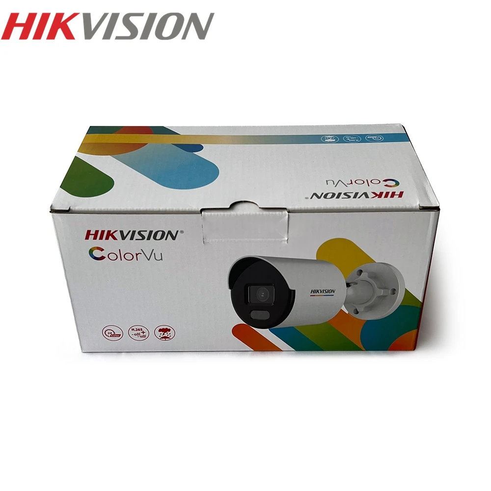 HIKVISION DS-2CD1027G0-L Full ColorVu 2MP 1080P Outdoor Bullet IP Camera Support Hik-Connect APP Upgrade PoE