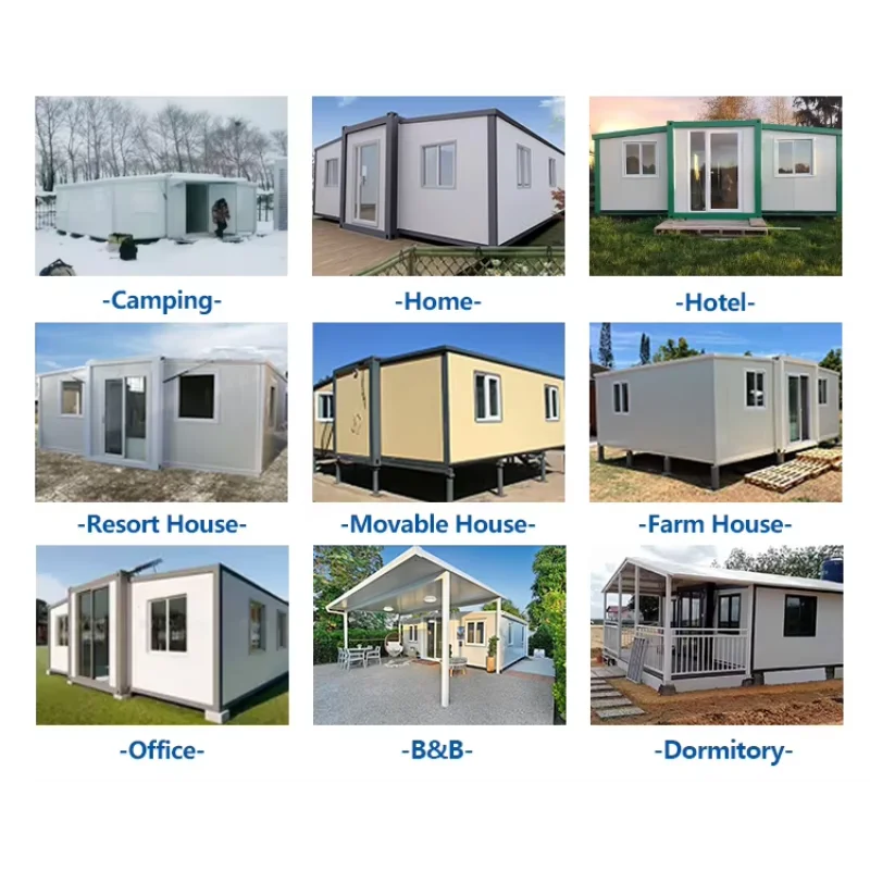 Modular Container House Expandable Tiny Home Office Cabin Folding House Mobile Folable Container House Tiny Homes Ready To Ship
