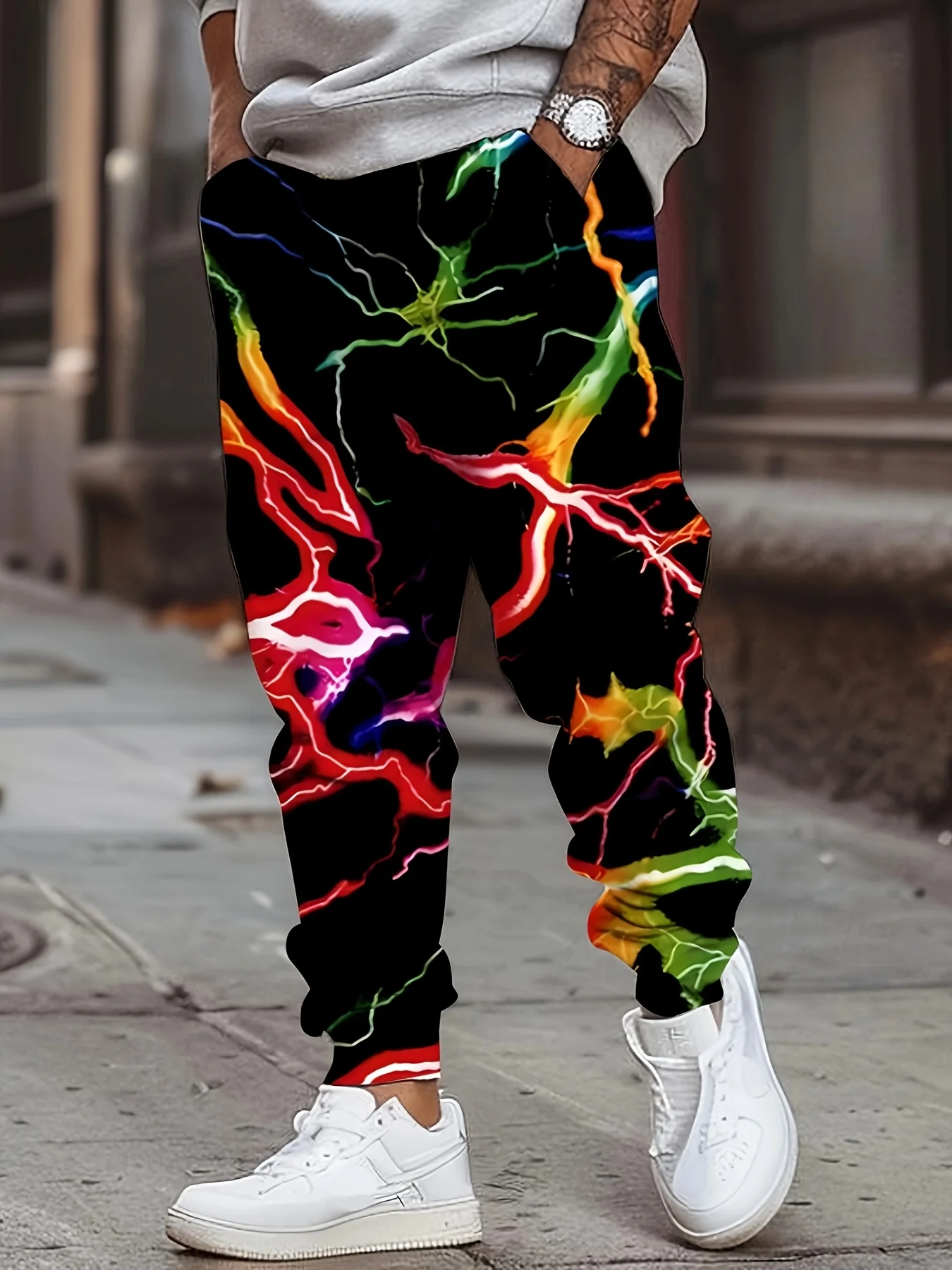 

Модные спортивные брюки унисекс 2026 года с принтом, летние, новые, повседневные, свободного кроя, быстросохнущие, гигиеничные