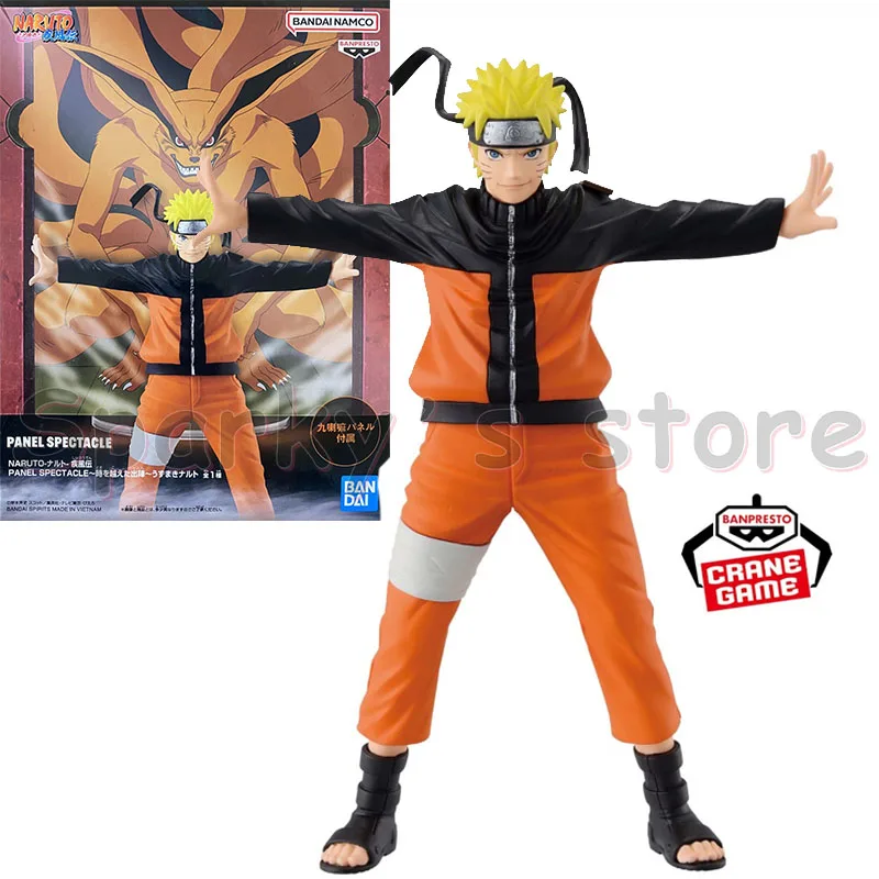 Bandai Original Panel Spektakel Naruto Anime Figur Uzumaki Naruto Uchiha Sasuke Action figur Spielzeug für Jungen Mädchen Kinder Geschenke