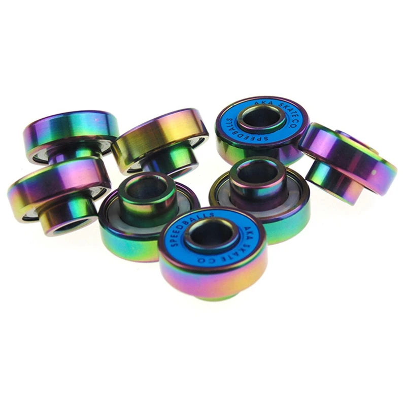 8PCS Roller Skate Wheel Bearing Anti-Rust Skateboard Wheel Bearing 22X13X8mm Skateboard Bearing