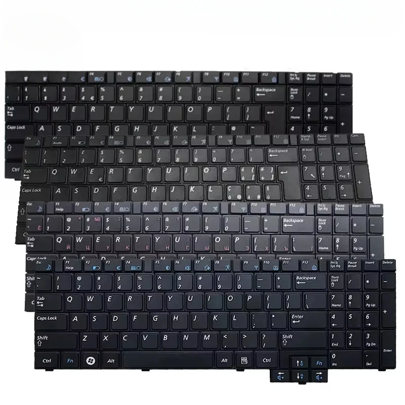 Клавиатура для ноутбука HC US/UK/RU/IT/PO/FR/GR/SP/AR/TR для Samsung R517 R523 R525 R528 R530 R538 R540 R618 R620 R719 RV508 RV510 P580
