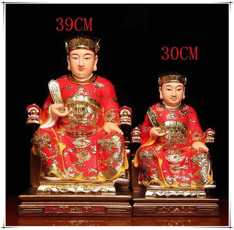 Wholesale Buddha figure Southeast Asia HOME exorcise evil spirits bring GOOD LUCK get rich ZAO SHEN WANGYE God statue